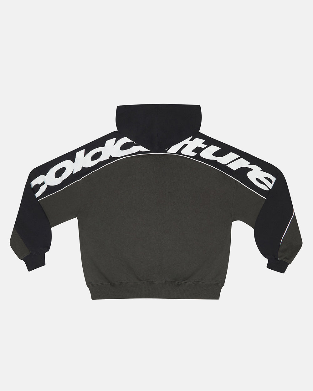 FLESH ZIP HOODIE BLACK & GREY - Cold Culture