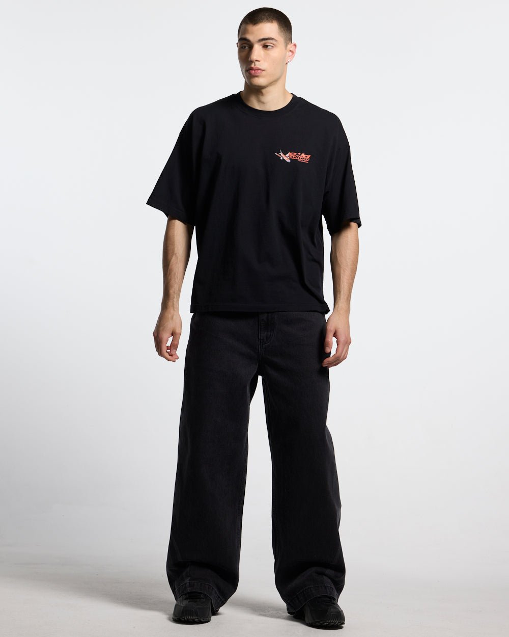 FLIGHT PATH TEE BLACK - Cold Culture #man