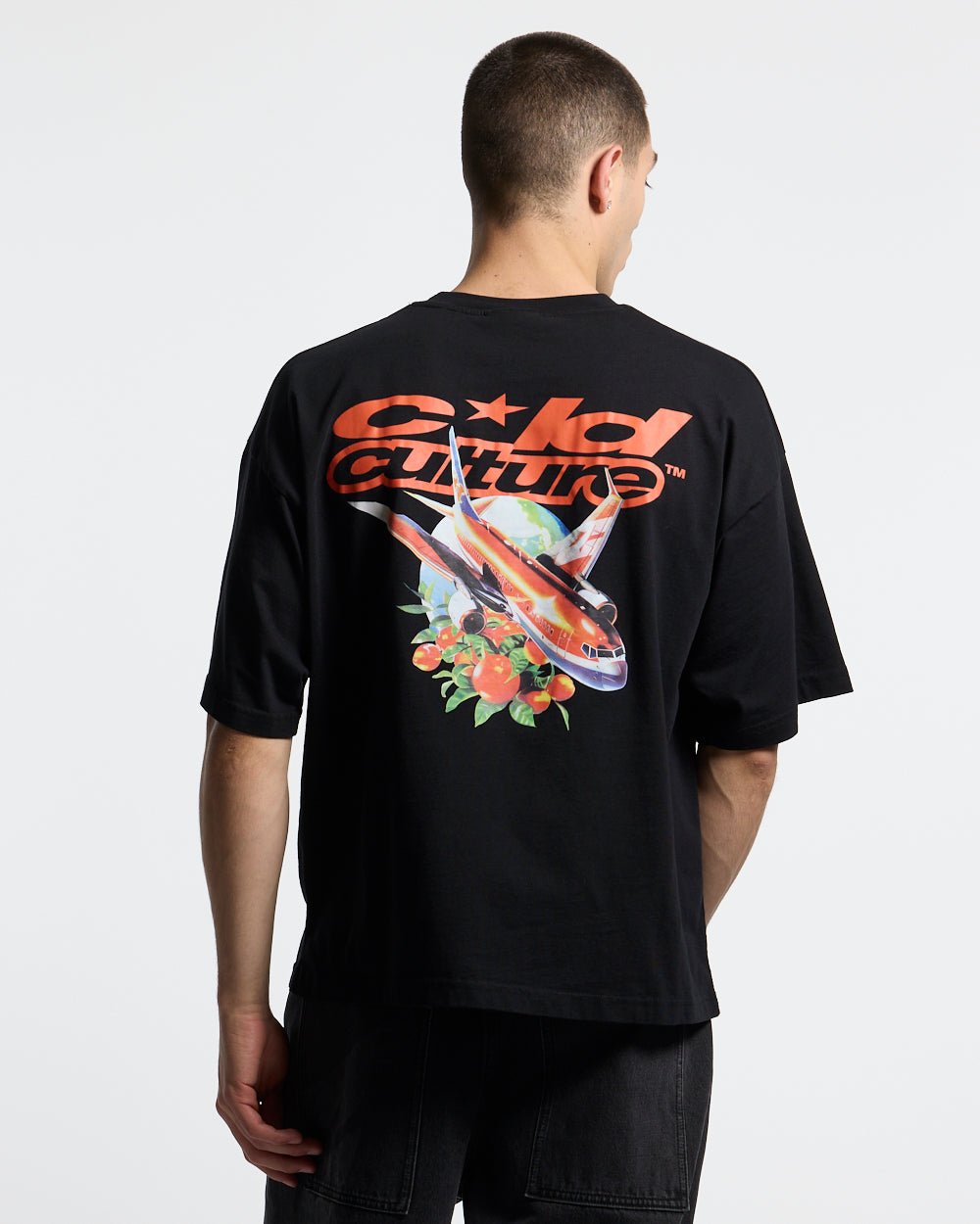 FLIGHT PATH TEE BLACK - Cold Culture #man