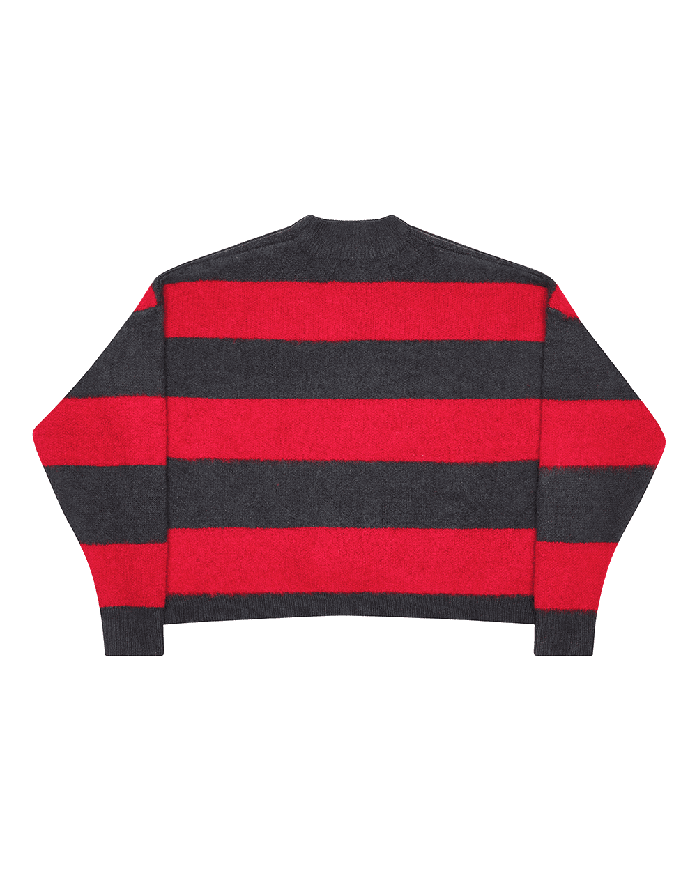 FLUFFY FUR KNIT BLACK & RED - Cold Culture