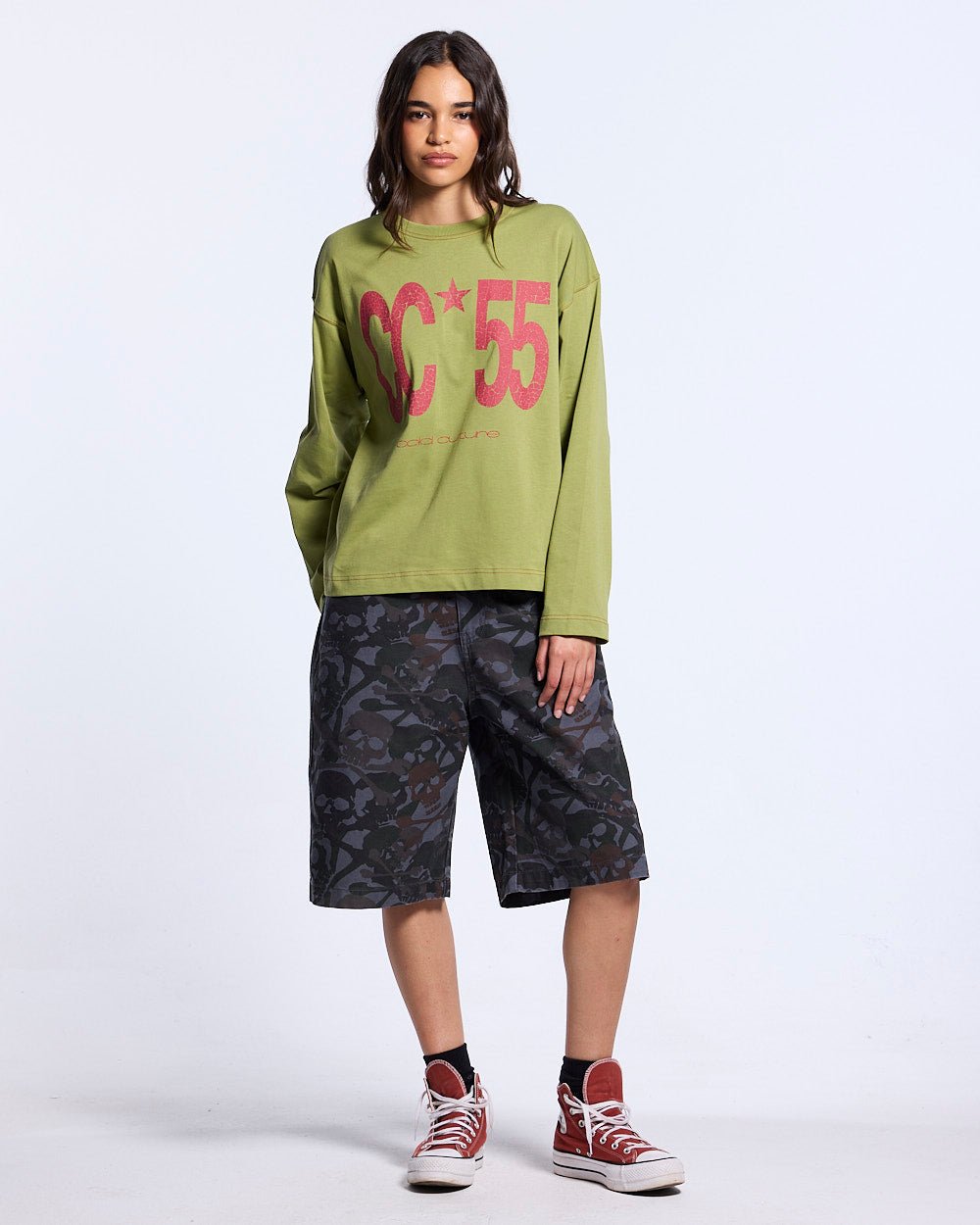FLYING FREE LONGSLEEVE GREEN - Cold Culture
