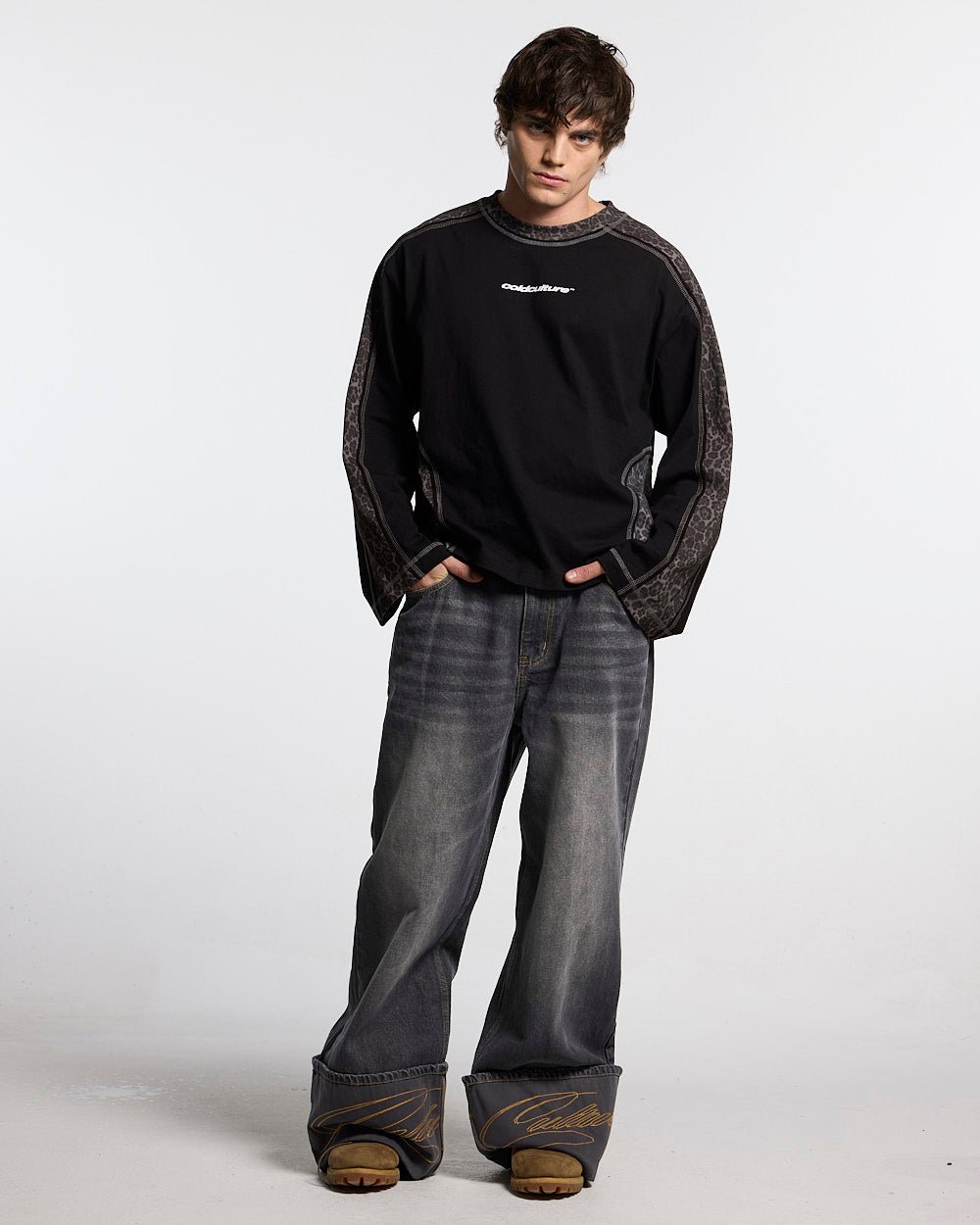 FOLDED V3 PANTS DARK GREY DENIM - Cold Culture