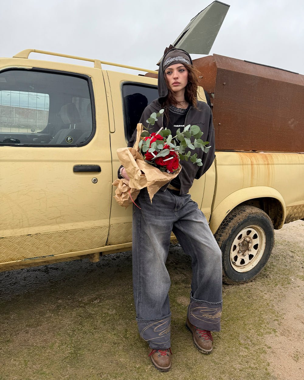 FOLDED V3 PANTS DARK GREY DENIM - Cold Culture