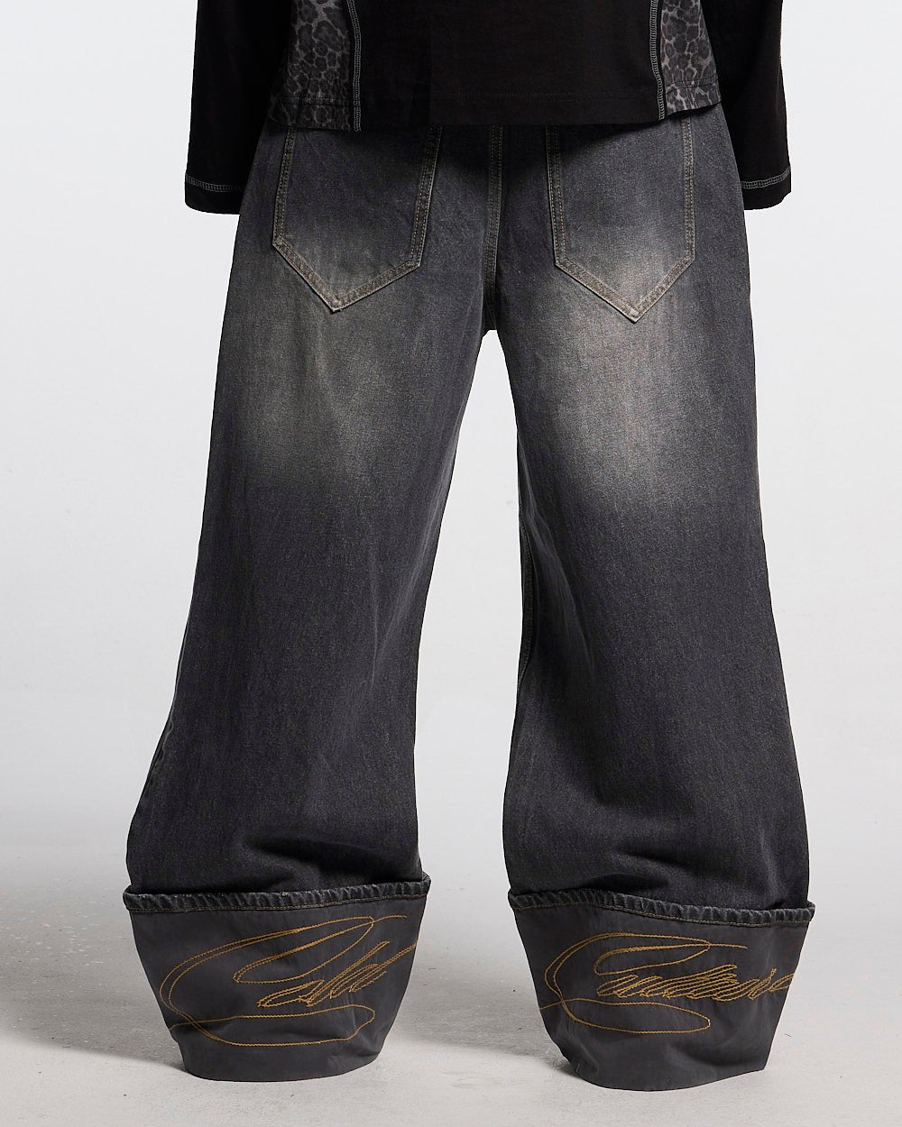 FOLDED V3 PANTS DARK GREY DENIM - Cold Culture