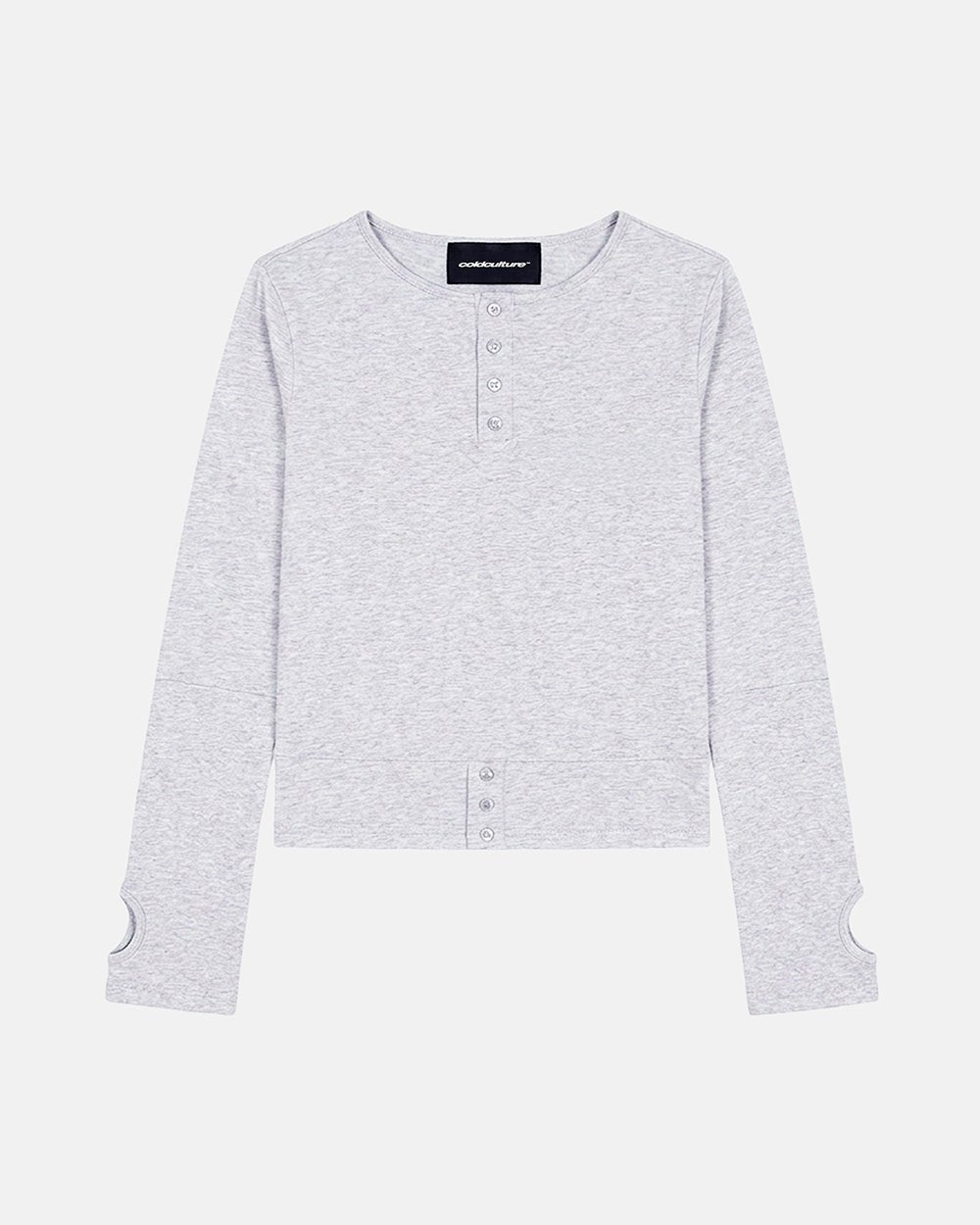 FRAME LONGSLEEVE WOMAN HEATHER GREY - Cold Culture
