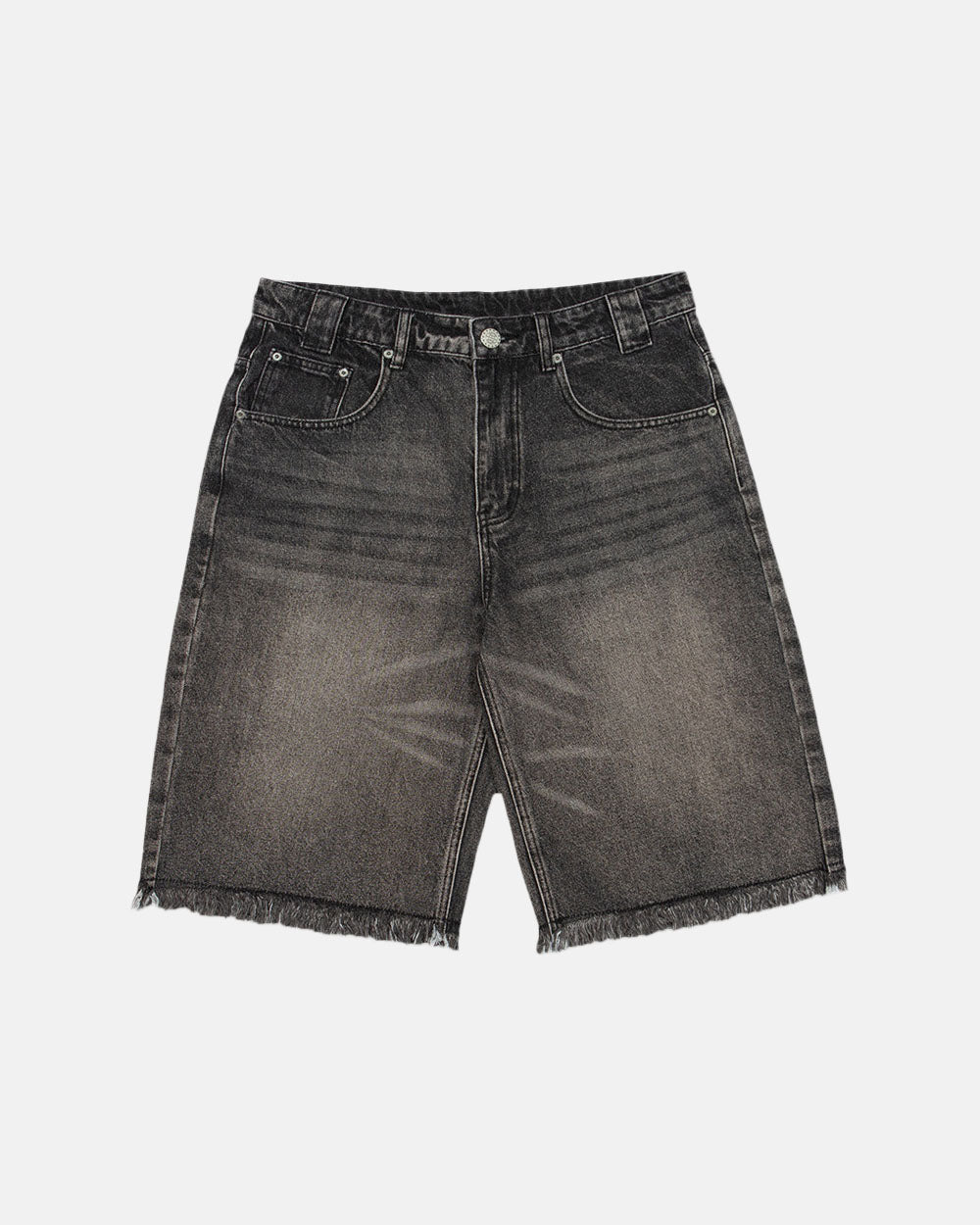 FRAYED V2 SHORTS BLACK STONE DENIM - COLD CULTURE