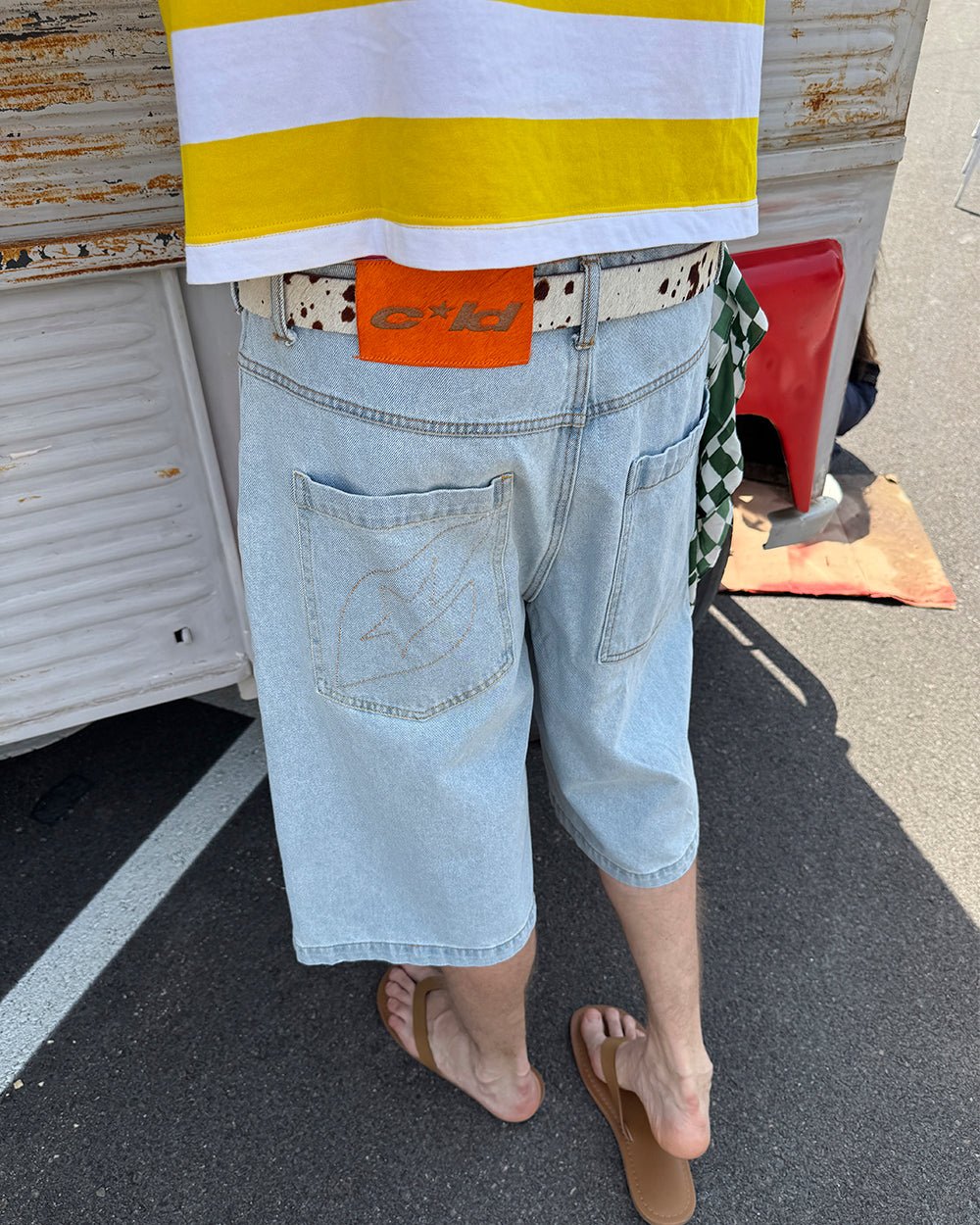 FROSTED JORTS LIGHT BLUE DENIM - COLD CULTURE