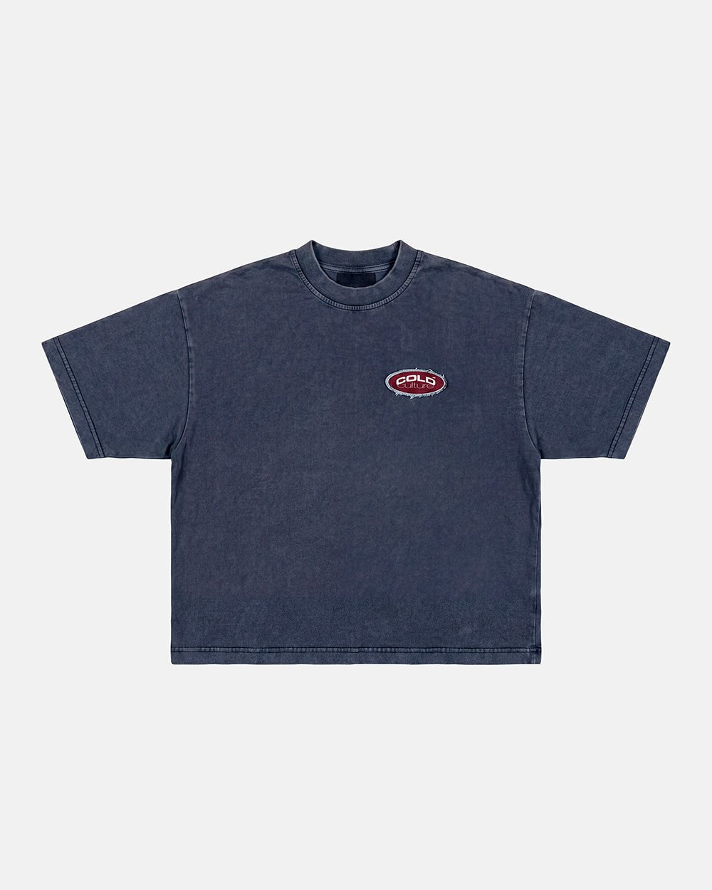 FULL ON WASHED TEE BLUE - Cold Culture