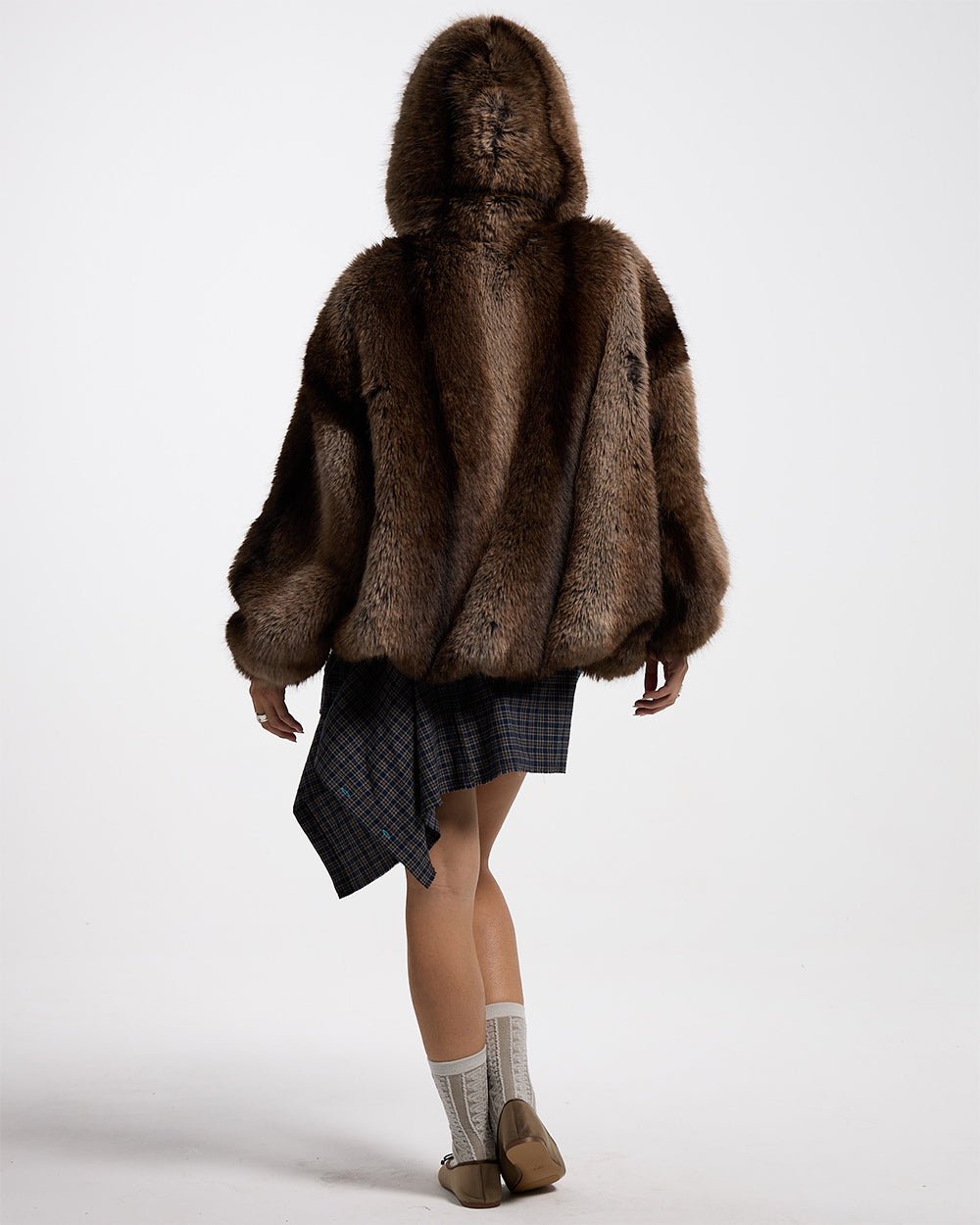 FUR HOODIE JACKET - COLD CULTURE