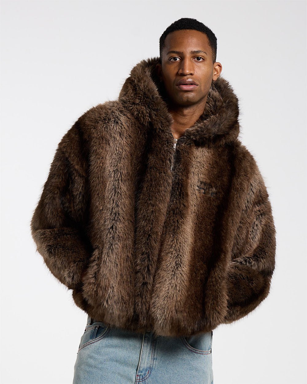 FUR HOODIE JACKET - COLD CULTURE