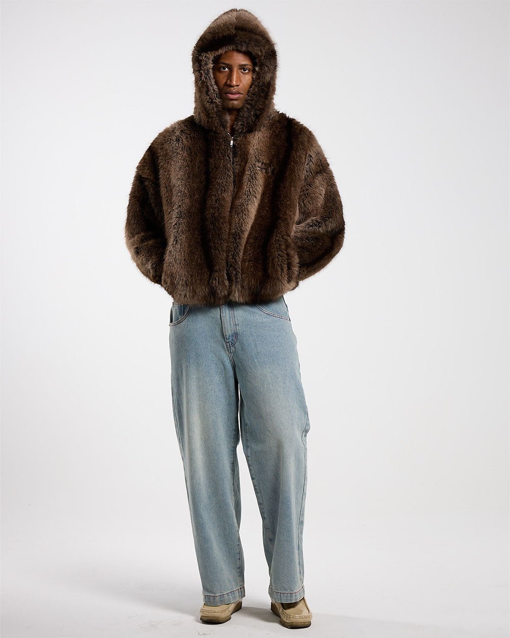 FUR HOODIE JACKET - COLD CULTURE