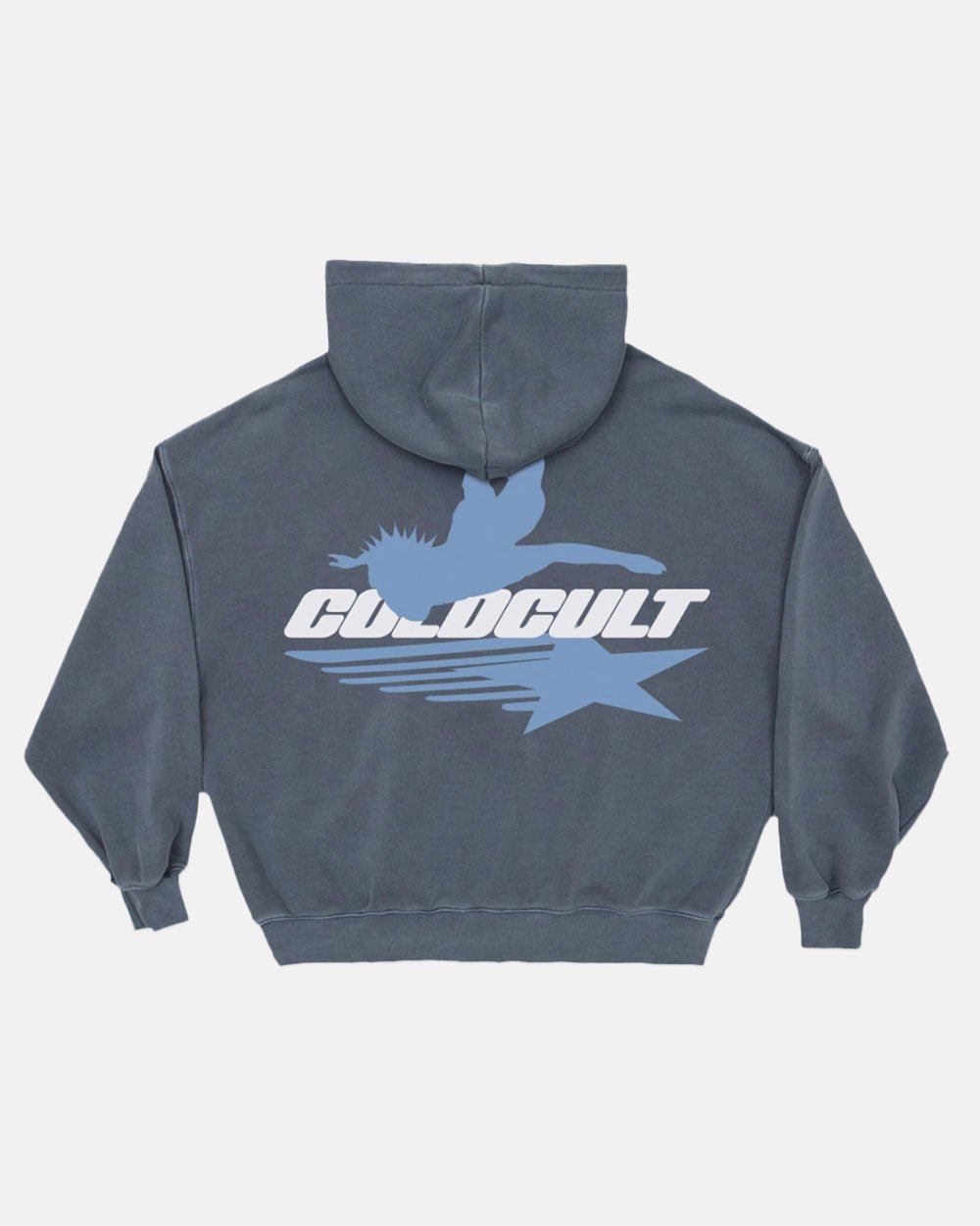 GALACTIC GLIDE HOODIE DARK BLUE - COLD CULTURE