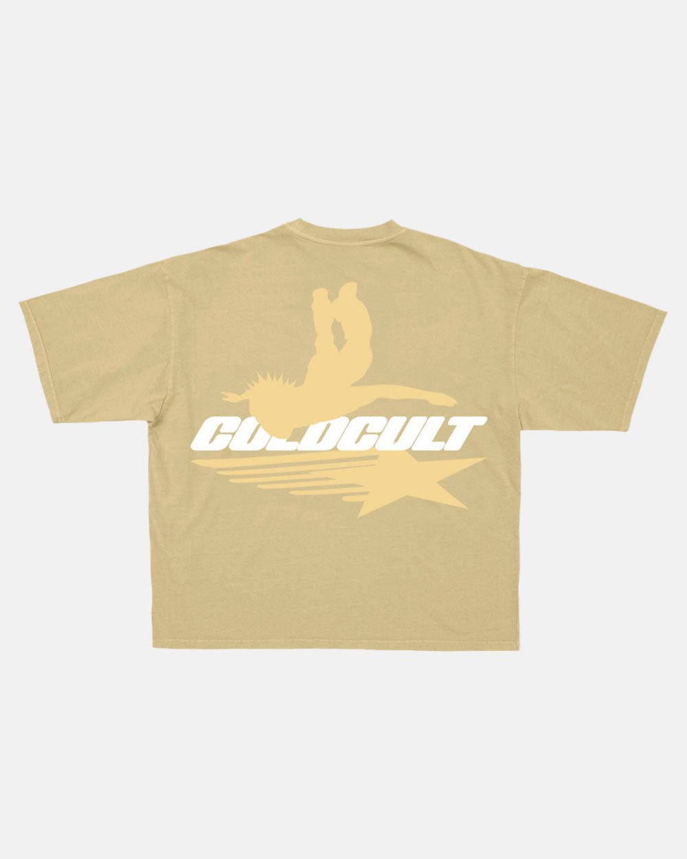 GALACTIC GLIDE TEE PALE HONEY - Cold Culture