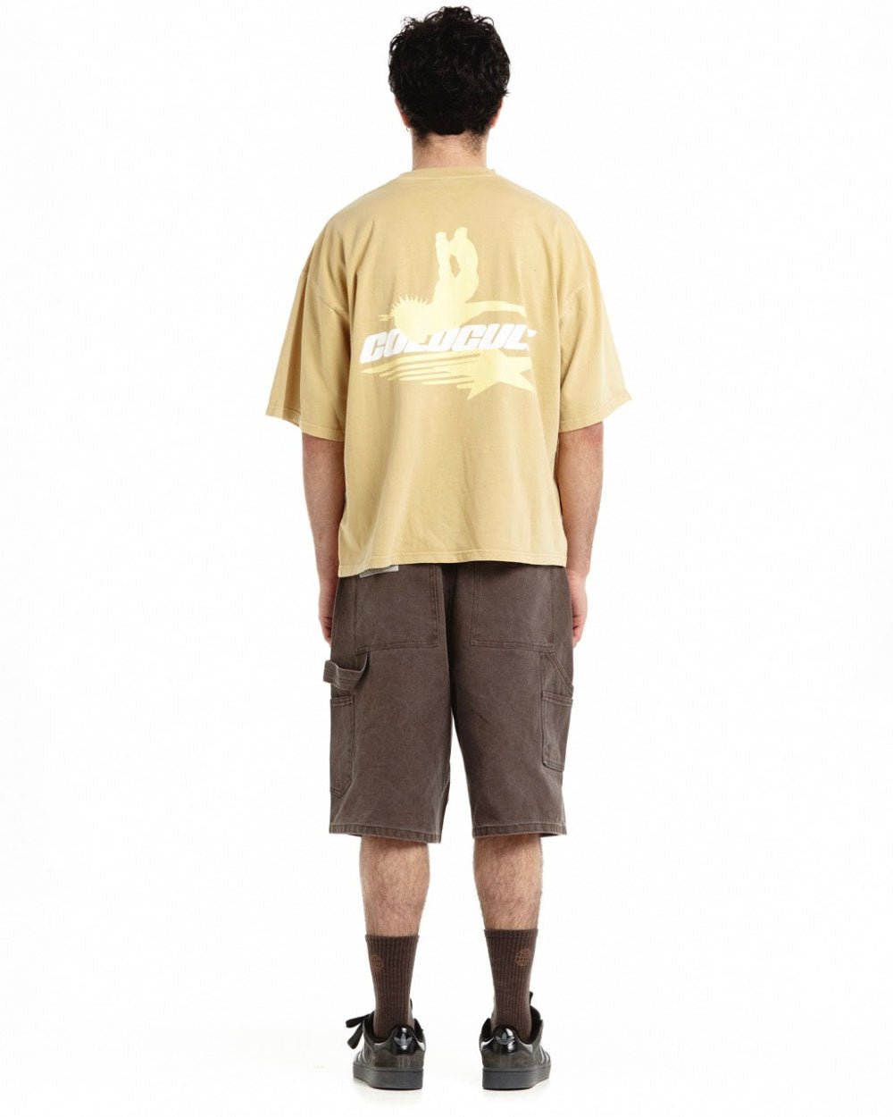 GALACTIC GLIDE TEE PALE HONEY - Cold Culture