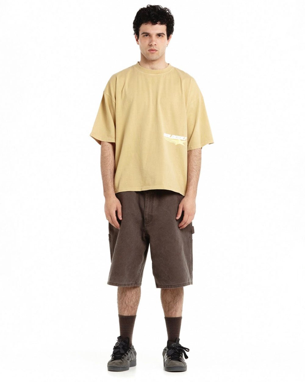 GALACTIC GLIDE TEE PALE HONEY - Cold Culture