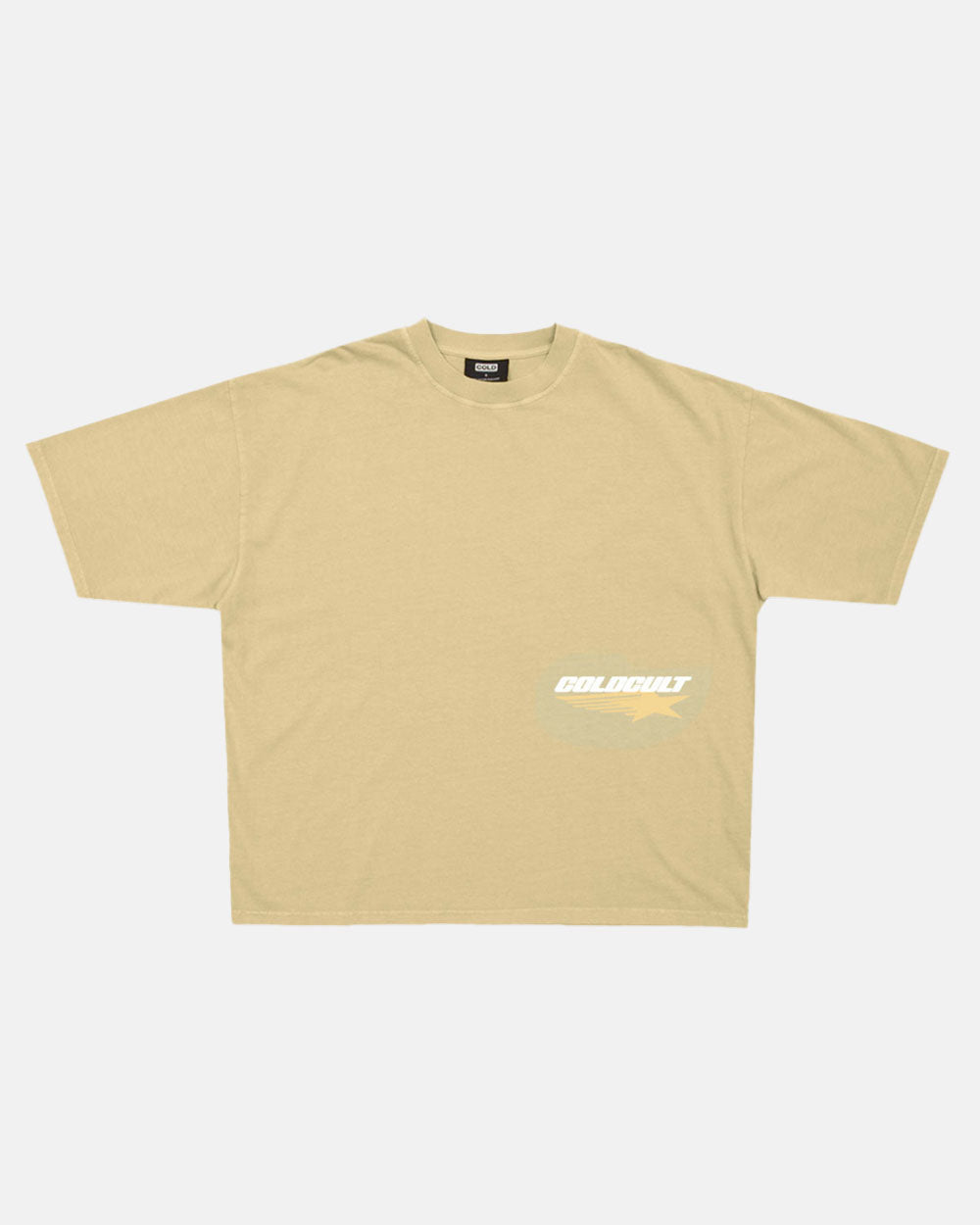 GALACTIC GLIDE TEE PALE HONEY - Cold Culture