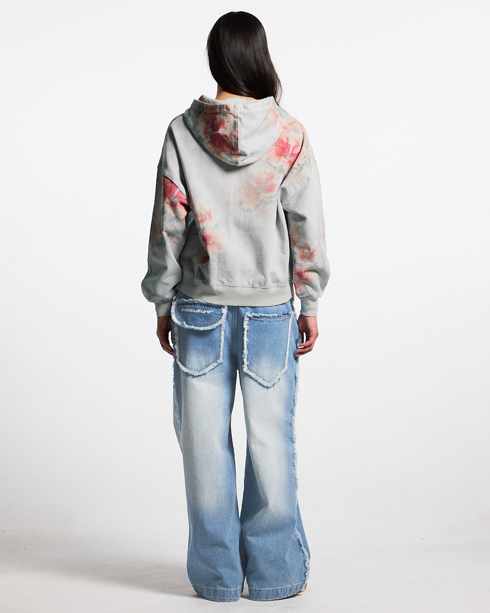 GARDEN N´ROSES ZIP HOODIE GREY - Cold Culture