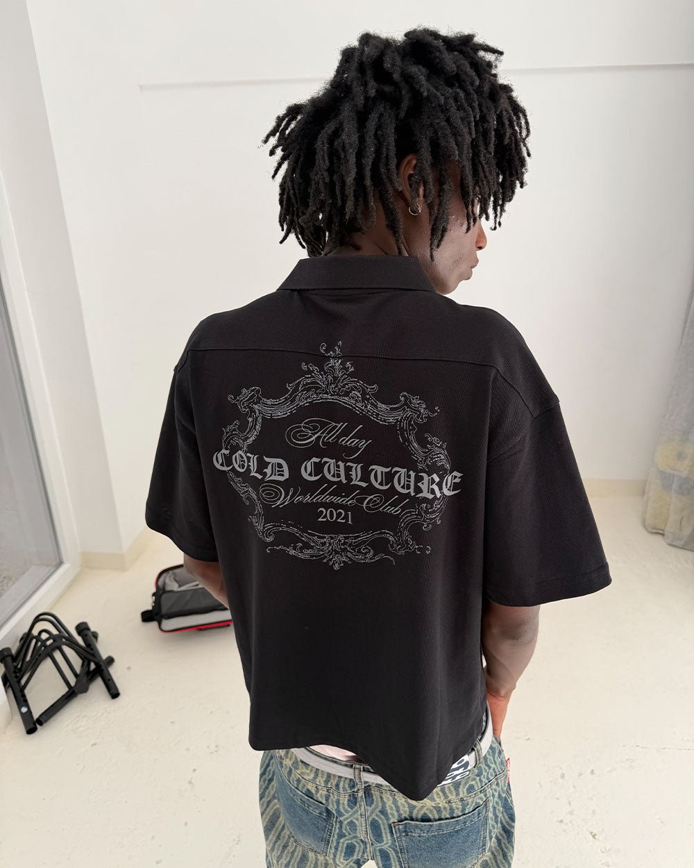 GILDED POLO BLACK - Cold Culture