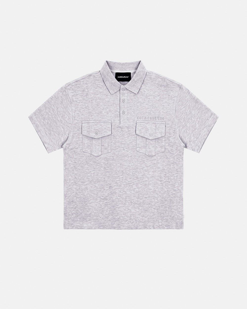 GILDED POLO HEATHER GREY - Cold Culture