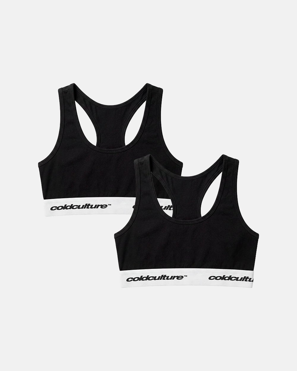 GIRLS CLUB BRA PACK BLACK - Cold Culture