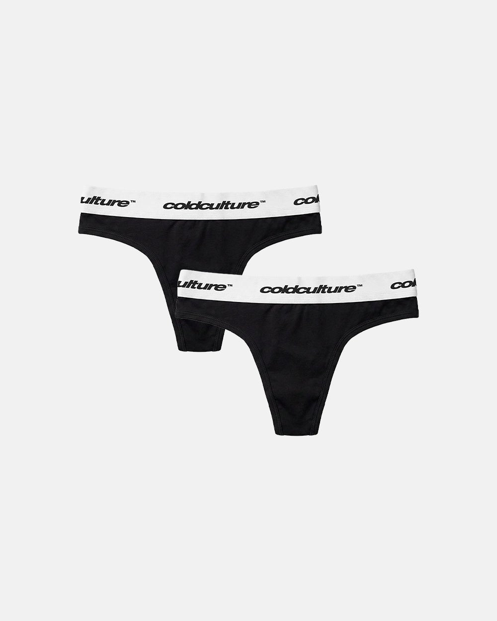 GIRLS CLUB THONG PACK BLACK - Cold Culture
