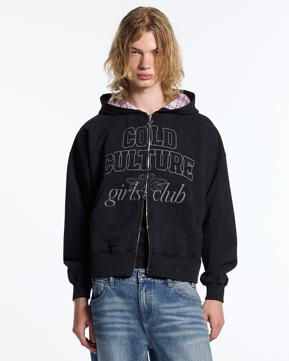 GIRLS CLUB ZIP HOODIE BLACK - Cold Culture #man