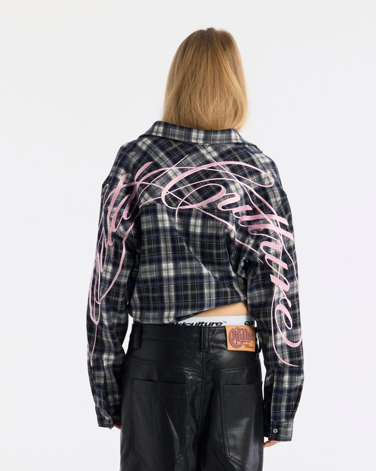 GLEENWOOD PLAID TARTAN SHIRT BLACK & WHITE - Cold Culture