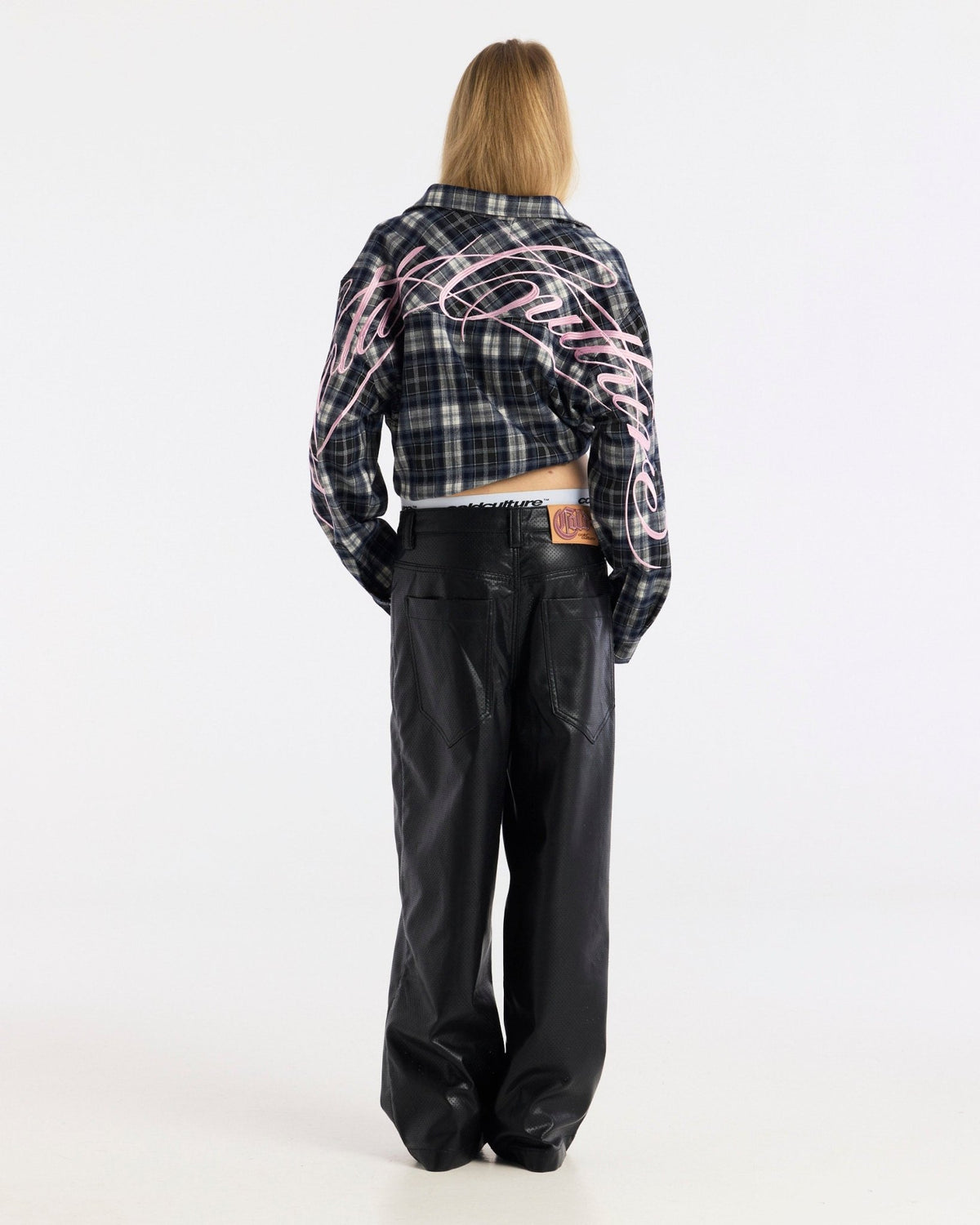 GLEENWOOD PLAID TARTAN SHIRT BLACK & WHITE - Cold Culture