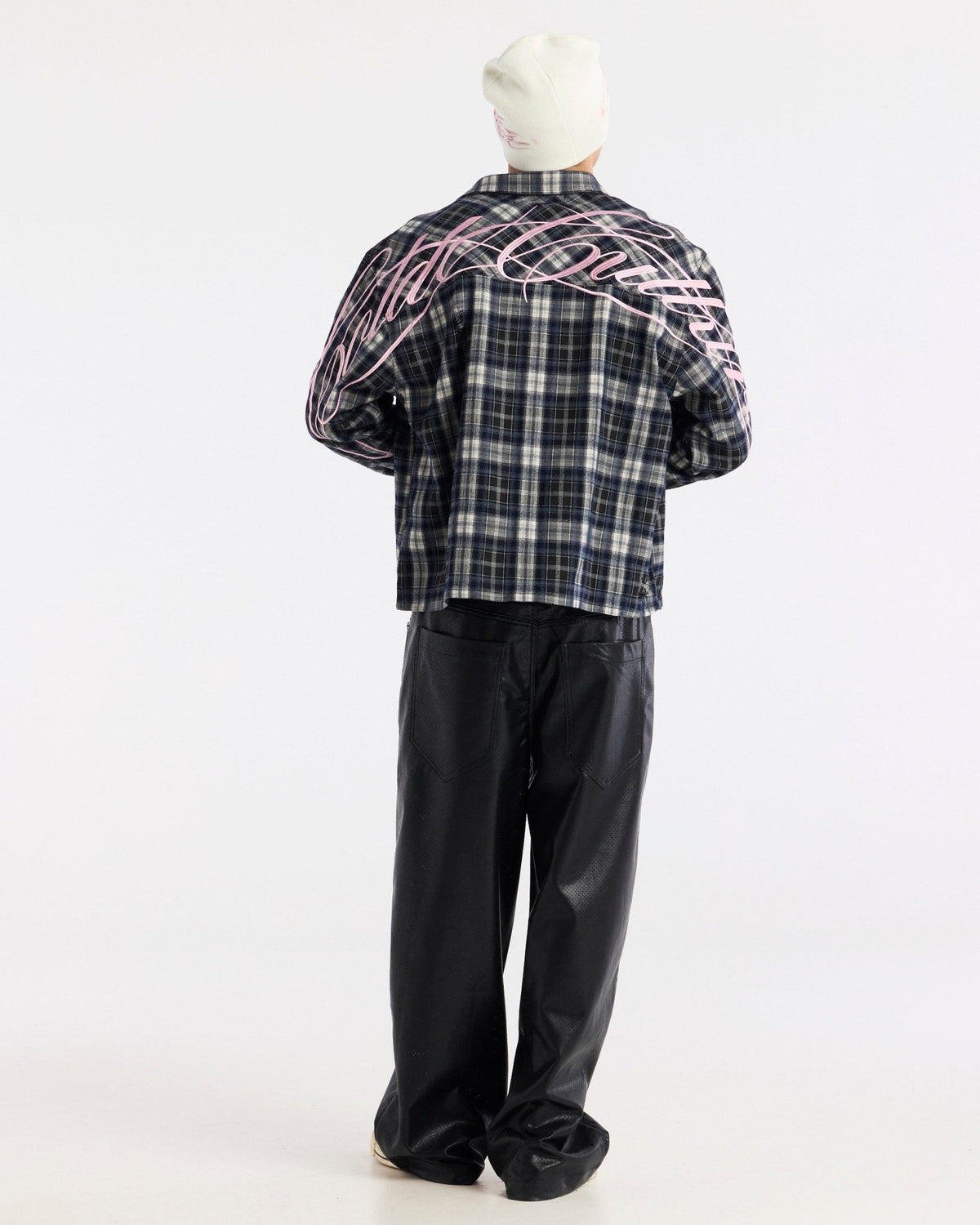 GLEENWOOD PLAID TARTAN SHIRT BLACK & WHITE - Cold Culture