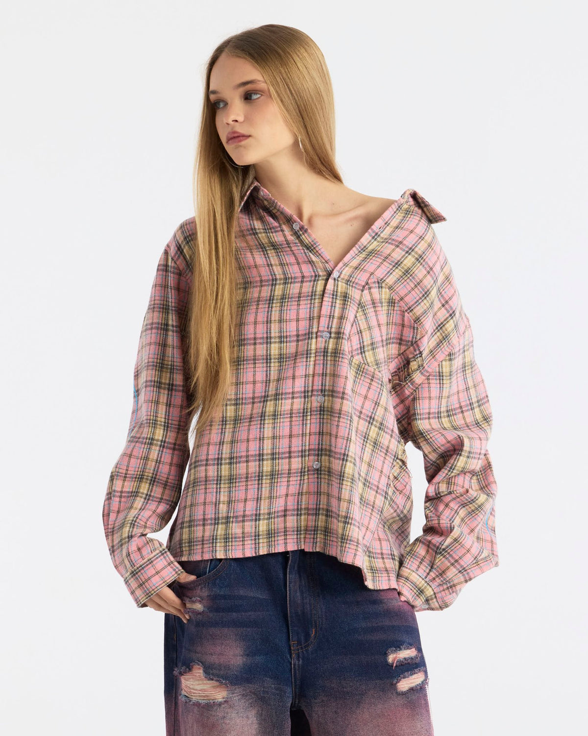 GLEENWOOD PLAID TARTAN SHIRT PINK - Cold Culture