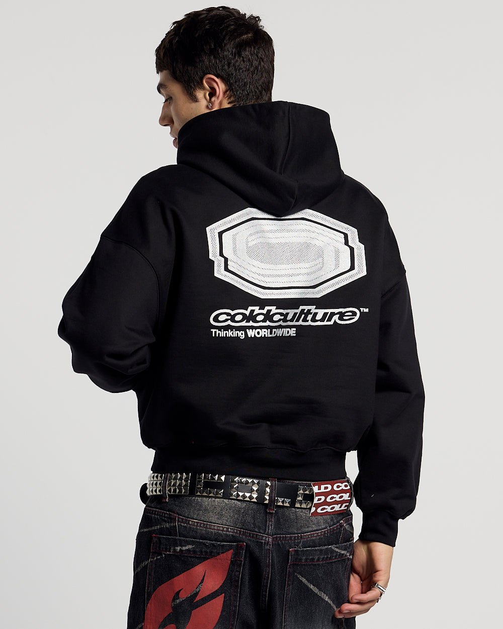 GLITTER HOODIE BLACK - Cold Culture