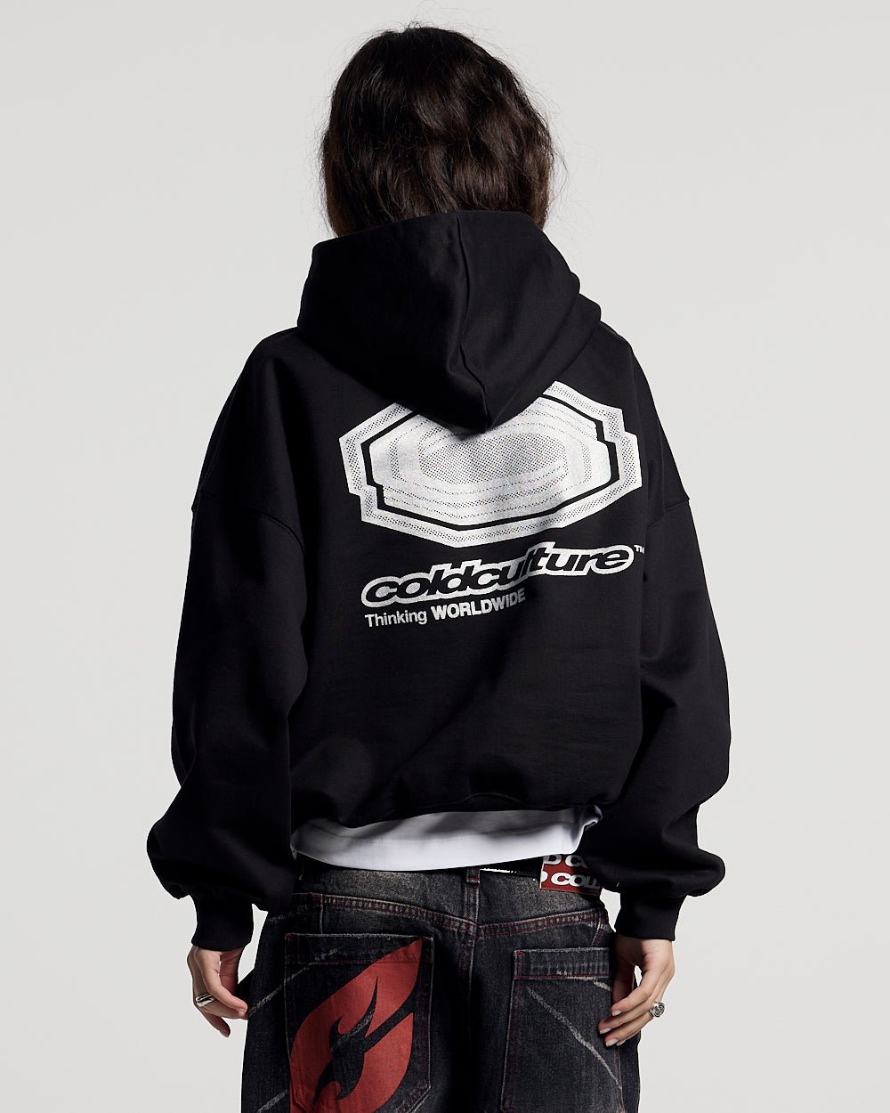 GLITTER HOODIE BLACK - Cold Culture