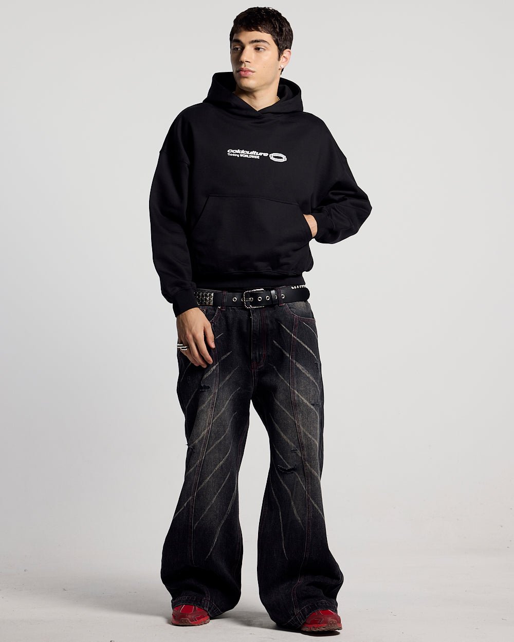 GLITTER HOODIE BLACK - Cold Culture