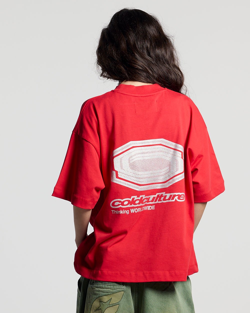 GLITTER TEE RED - Cold Culture