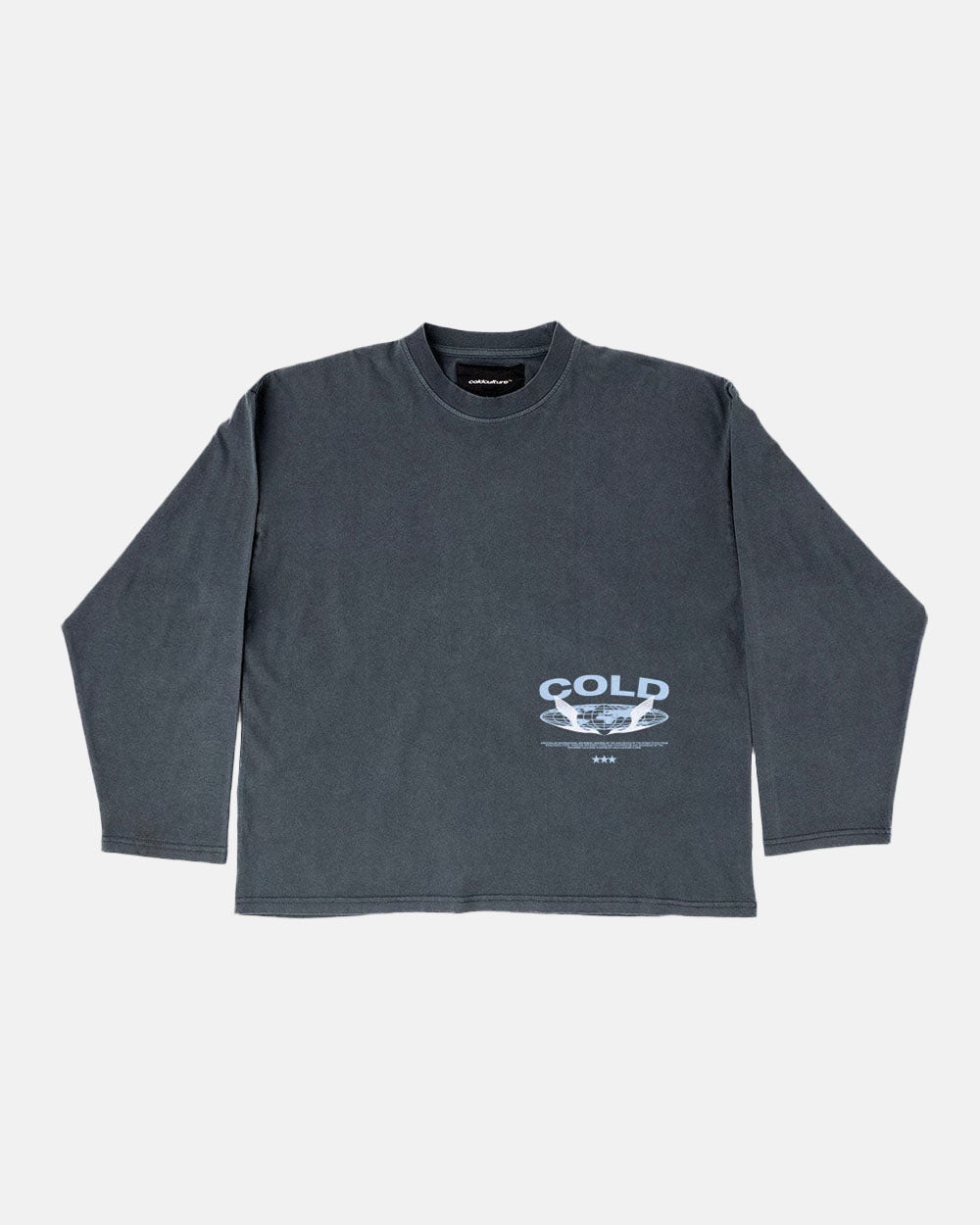 GLOBALIA LONGSLEEVE TEE DARK BLUE - COLD CULTURE