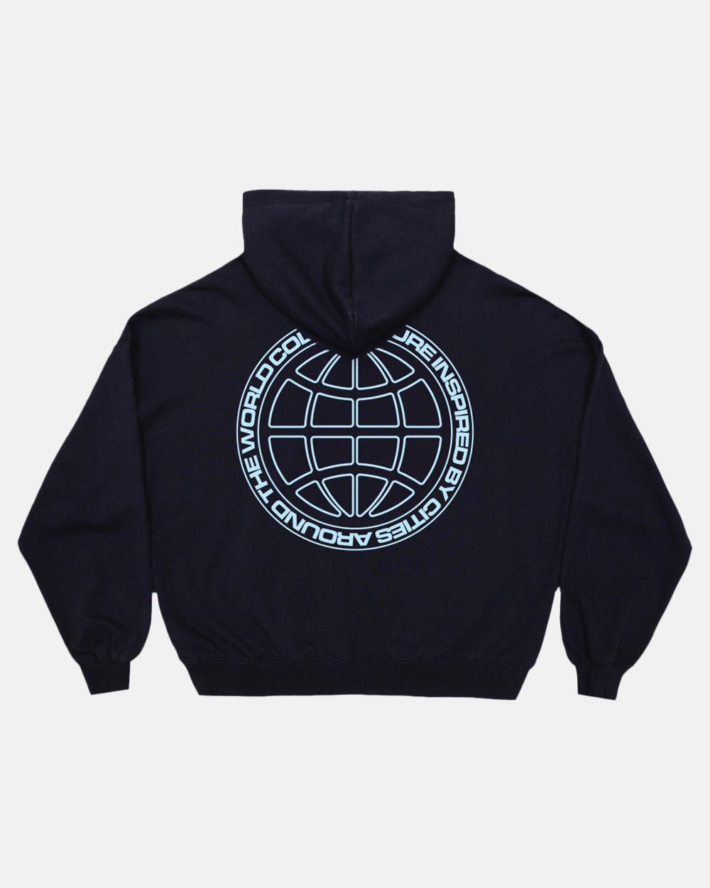 GLOBE HOODIE BLUE OCEAN - COLD CULTURE