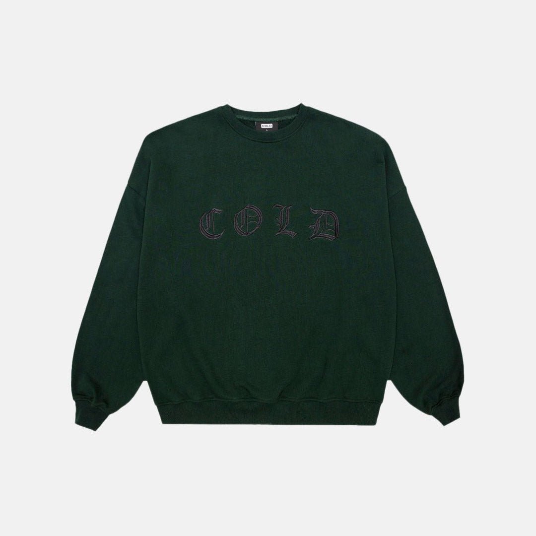 GOTHIC CREWNECK OPAL GREEN - Cold Culture