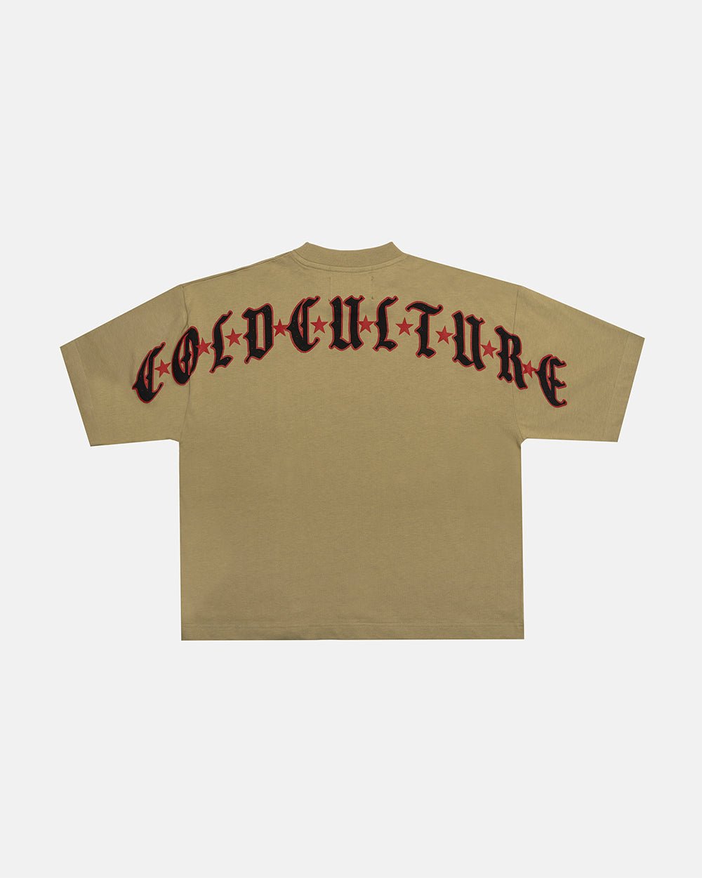 GOTHIC CURVED TEE GREEN - Cold Culture