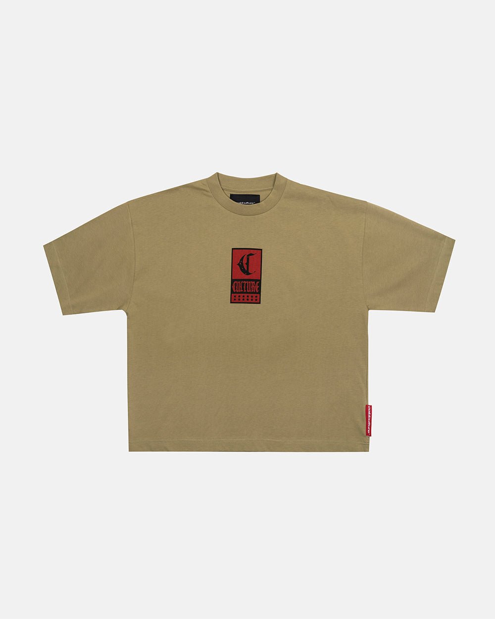 GOTHIC CURVED TEE GREEN - Cold Culture