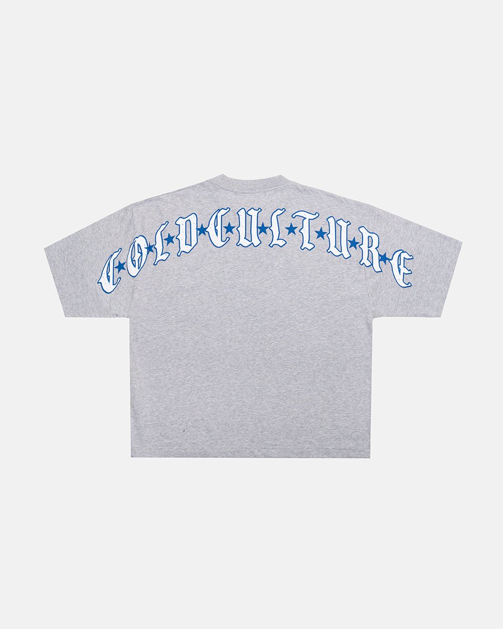 GOTHIC CURVED TEE GREY - Cold Culture