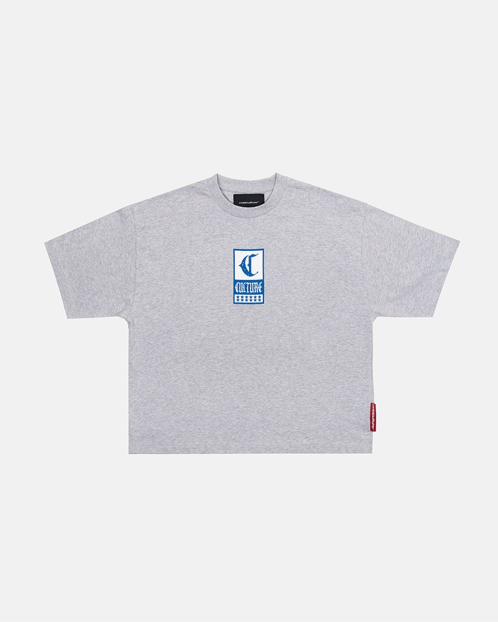 GOTHIC CURVED TEE GREY - Cold Culture