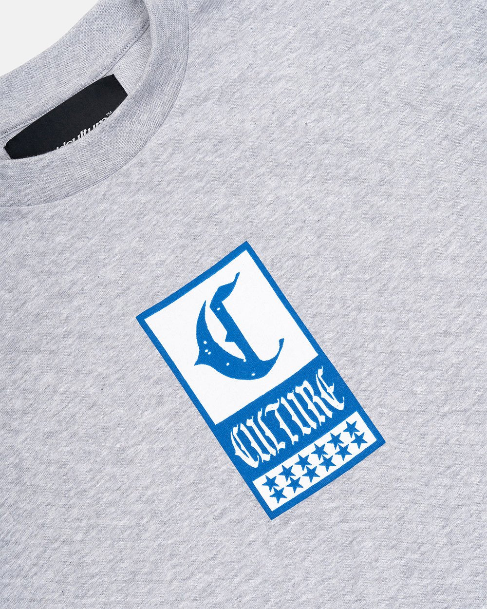 GOTHIC CURVED TEE GREY - Cold Culture