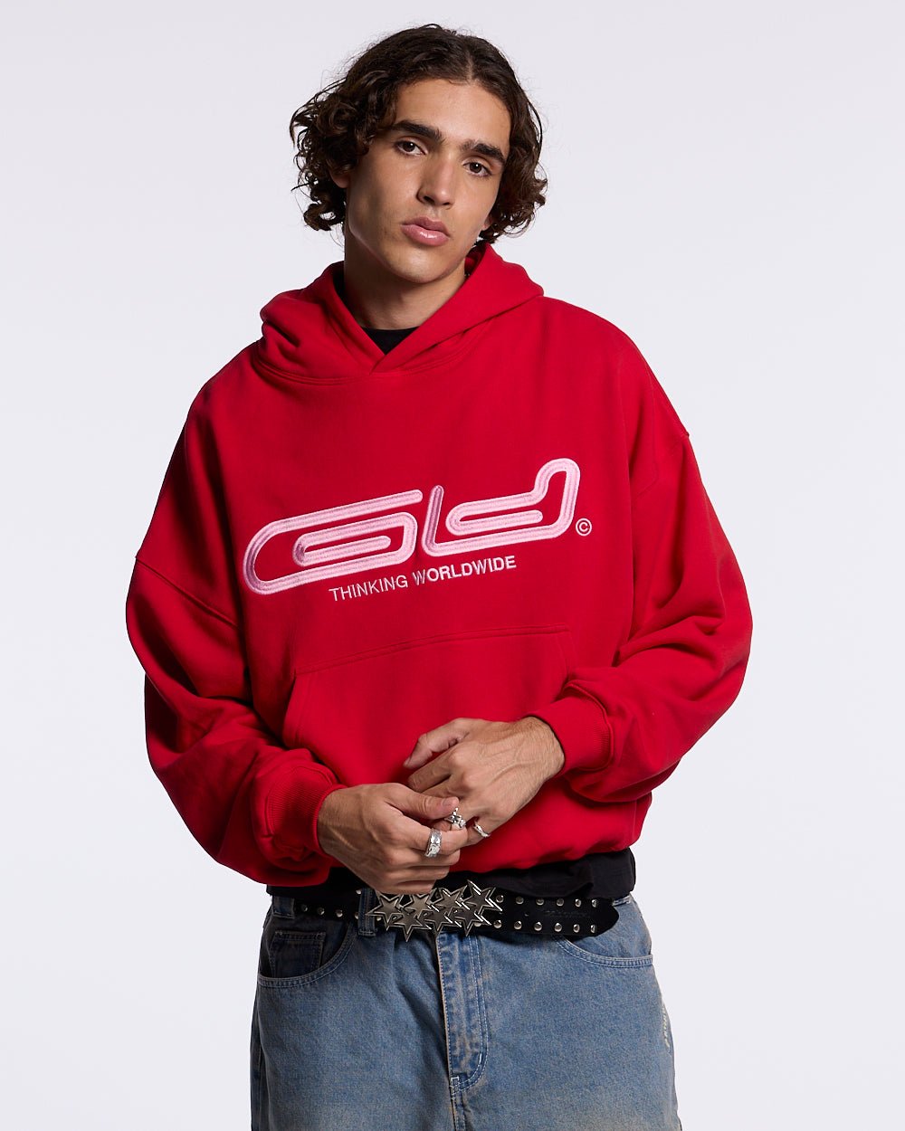 GRAFFITI HOODIE RED - COLD CULTURE
