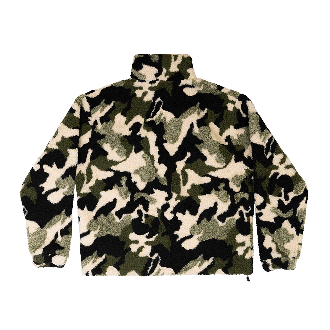 ABSTRACT FLEECE GREEN CAMO