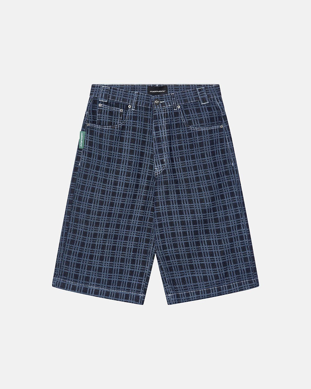 GRID JORTS TARTAN BLUE/GRAY - COLD CULTURE