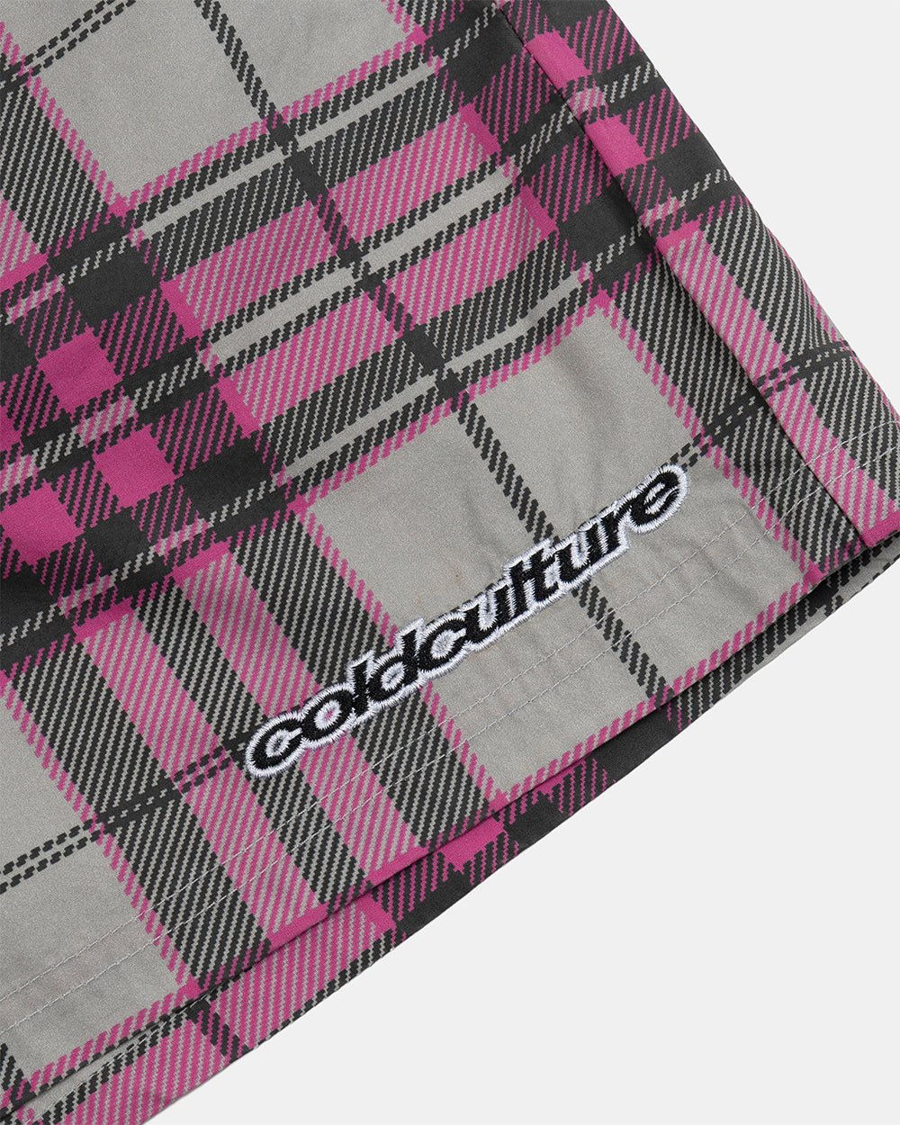 GRID SWIMSHORTS PINK - Cold Culture