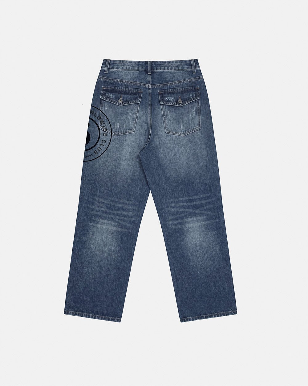 GRUNGE V1 PANTS DARK BLUE - Cold Culture