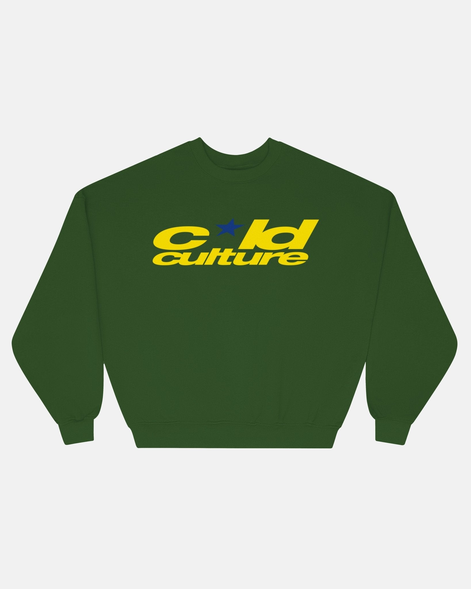HARPER CREWNECK GREEN & YELLOW - COLD CULTURE