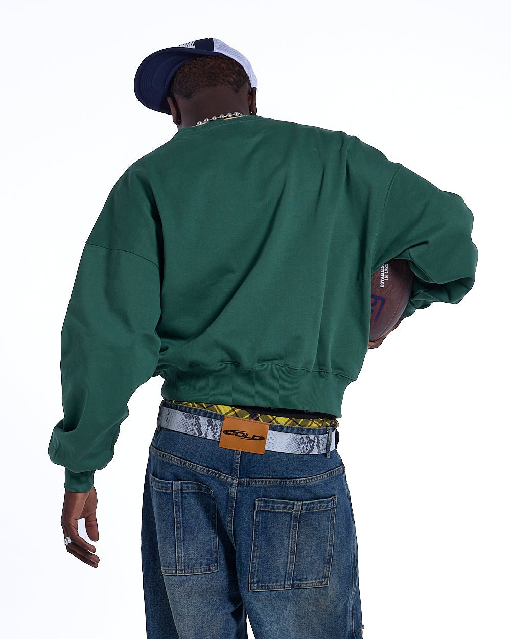 HARPER CREWNECK GREEN & YELLOW - COLD CULTURE