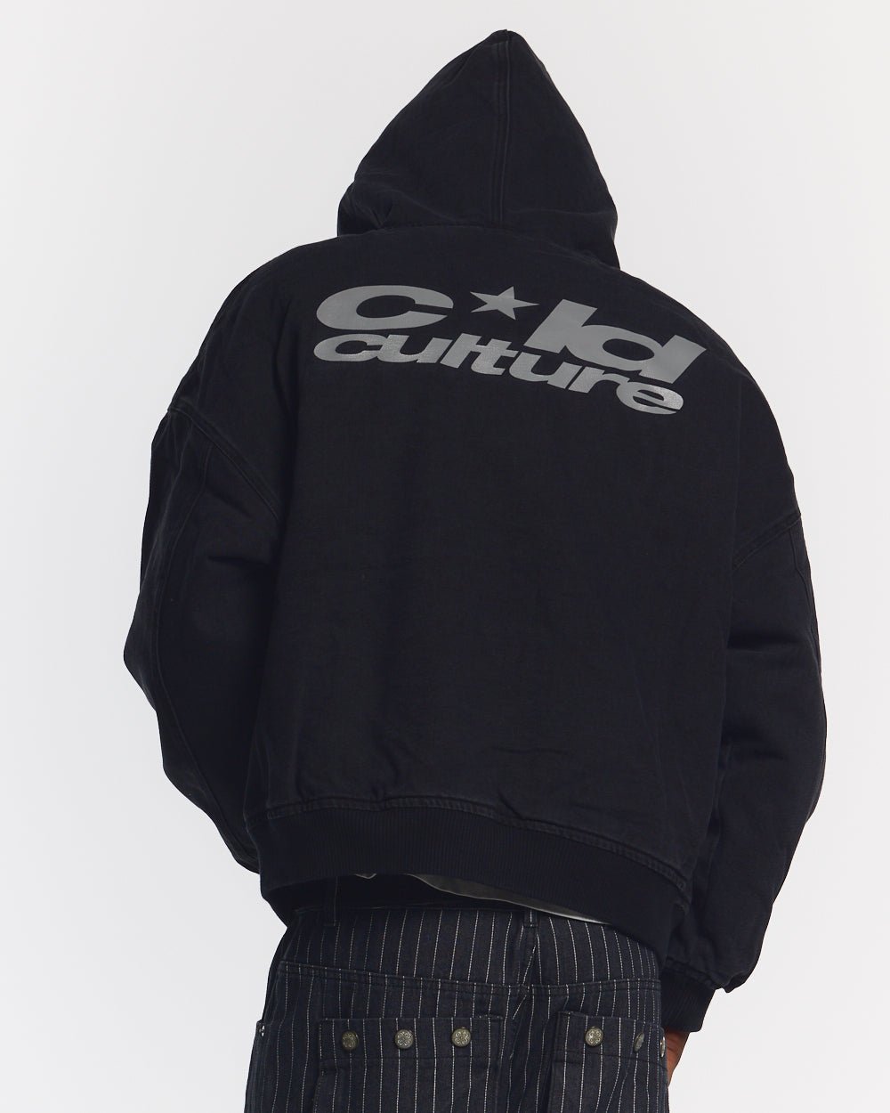 HARPER JACKET FADED BLACK DENIM - COLD CULTURE
